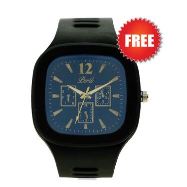 Designer Printed Jacket With Watch Free (DJW-2)