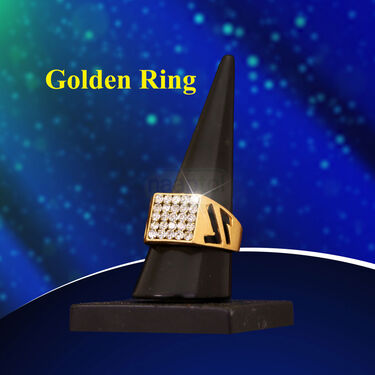 Golden Watch + Golden Chain + Rudraksha Bracelet + Ring (MGWCBR18)