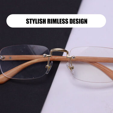Stylish Rimless One Power reading Glasses B1 G1 Free (ORG29)