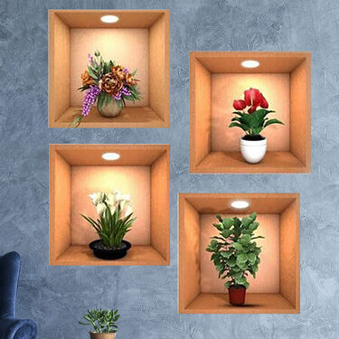 Pack of 4 - 3D Wall Stickers (3DWS1)
