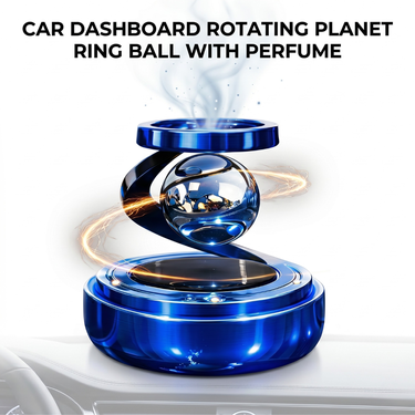 Car Dashboard Rotating Planet RIng Ball With Perfume  (CDSPR)