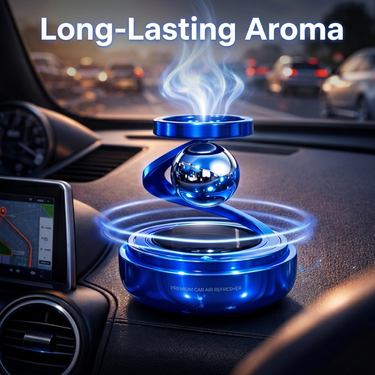 Car Dashboard Rotating Planet RIng Ball With Perfume  (CDSPR)