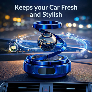 Car Dashboard Rotating Planet RIng Ball With Perfume  (CDSPR)