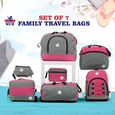 Scottish Club Set of 7 Family Travel Bags (7DB1C)