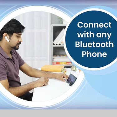 Wireless Single Bluetooth with Free Mobile Stand And Digital Watch