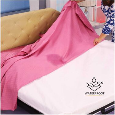 Water Proof Double Mattress Protector Sheet with 2 Pillow Protector Free (DMP9)