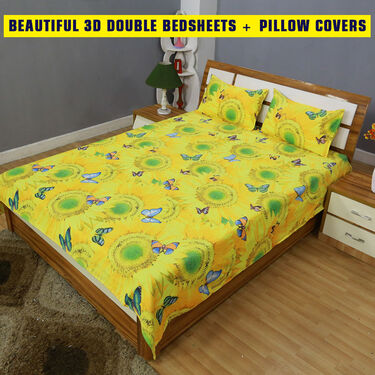 Pack of 10 Fleece Blankets with 3 Double Bedsheets Set (10FB3BS1)