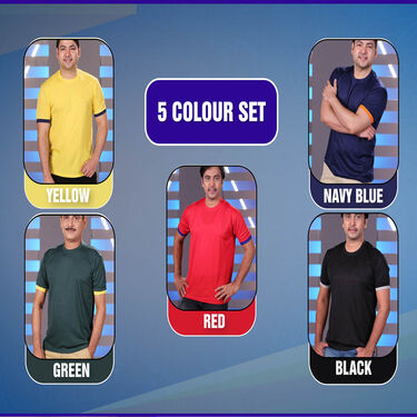 Pack of 5 Round Neck T-shirts (5RT13)