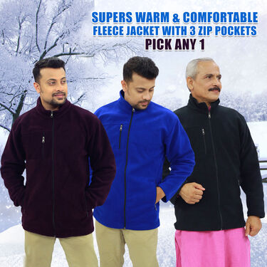 Pick Any 1 Fleece Jacket with Multi Pocket (1FJ6)