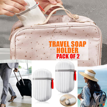 Travel Soap Holder Pack of 2